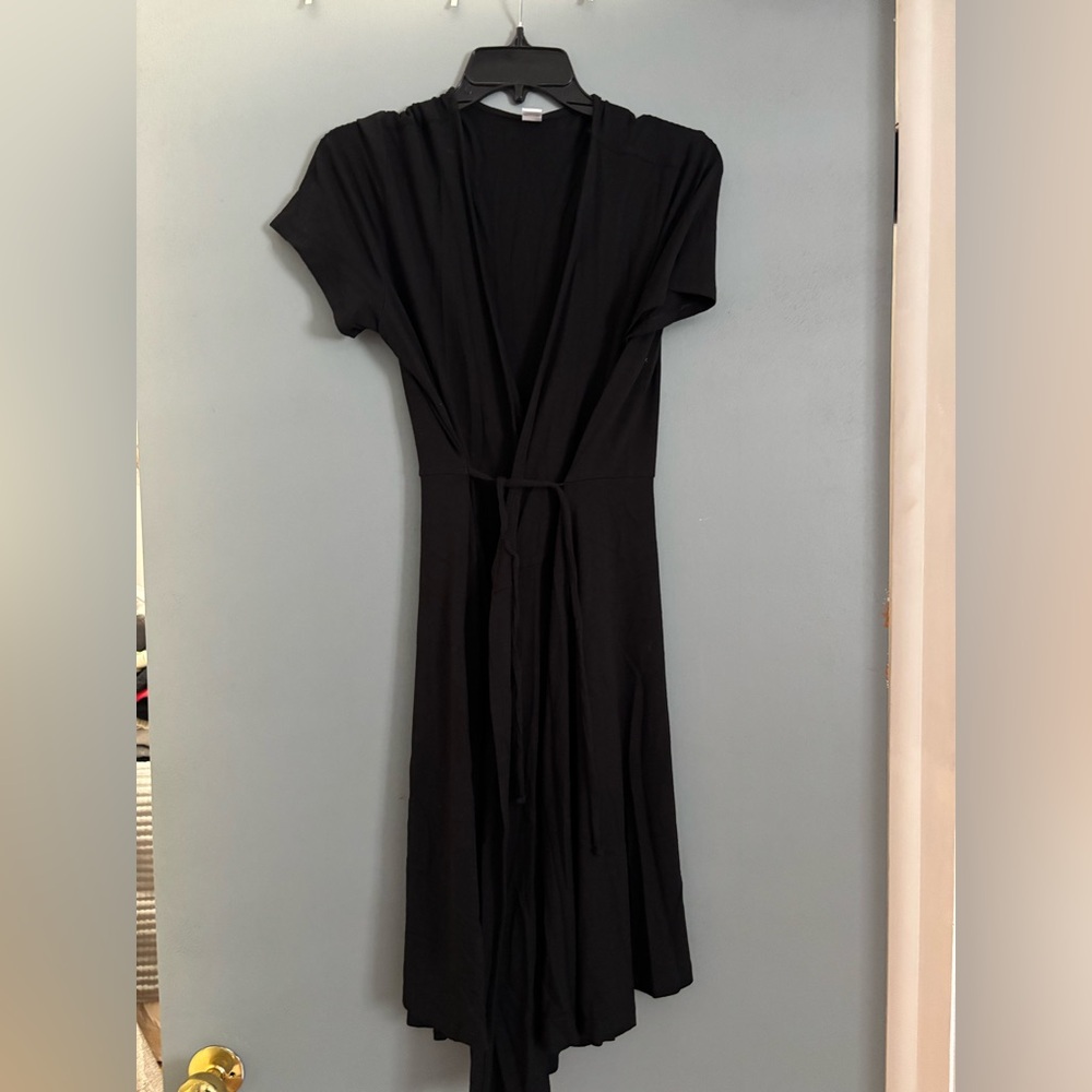 Old Navy Black Asymmetrical Dress